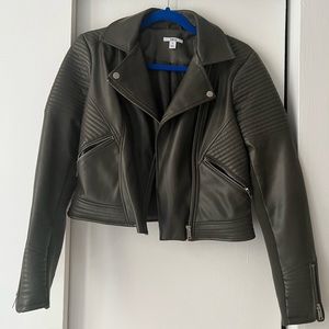 Bar III Green Moto Jacket